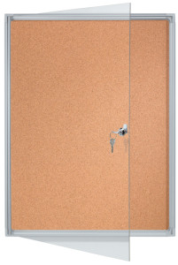 FRANKEN vitrine d'affichage X-tra!Line, 4 x A4, dos en liège