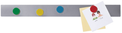 FRANKEN barette magnétique, 50 x 500 mm, en acier inoxydable
