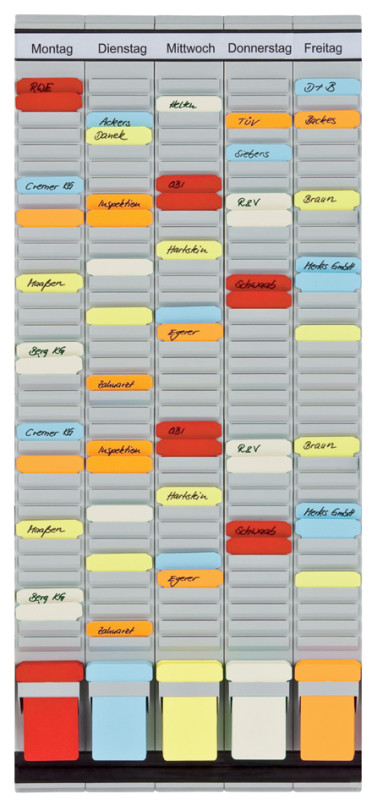 Franken tableau planning à fiches t, (l)315 x (h)780 mm