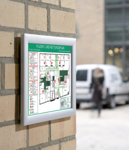 FRANKEN cadre porte-affiche security, ininflammable, A4