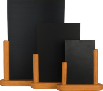 Securit Ardoise de table ELEGANT, moyen, acajou