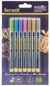 Securit Feutre-craie ORIGINAL SMALL, kit de 7