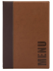 Securit Protège-menus TRENDY, A4, marron clair