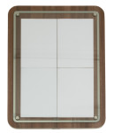 Securit Vitrine d'affichage GLASS STAR, 1x feuille A4, noyer Securit Vitrine d'affichage GLASS STAR, 1x feuille A4, noyer