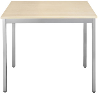 SODEMATUB Table universelle 76REA, 700x600, érable/aluminium