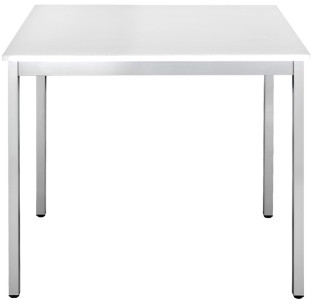 SODEMATUB Table universelle 76RGA, 700 x 600, gris clair/alu