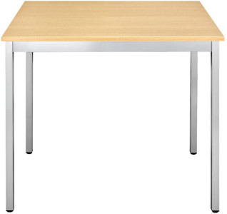 SODEMATUB Table universelle 188RHA, 1800 x 800, hêtre/alu