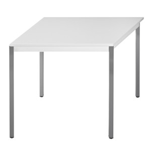 SODEMATUB table de réunion 126DRGG, demi-ronde, gris / gris