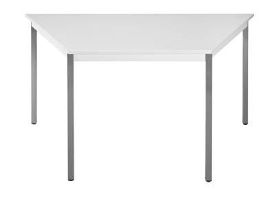 SODEMATUB table de réunion 126DRGG, demi-ronde, gris / gris