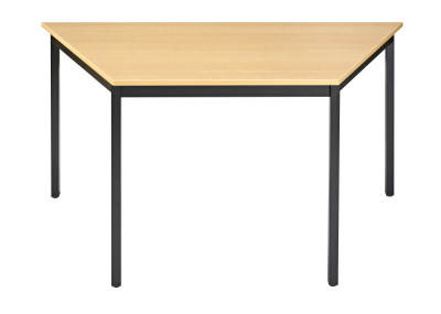 SODEMATUB table de réunion 126DRHN, demi-ronde, hêtre/noir