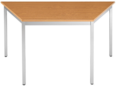 SODEMATUB Table réunion 126TMA, trapézoidale, merisier/alu