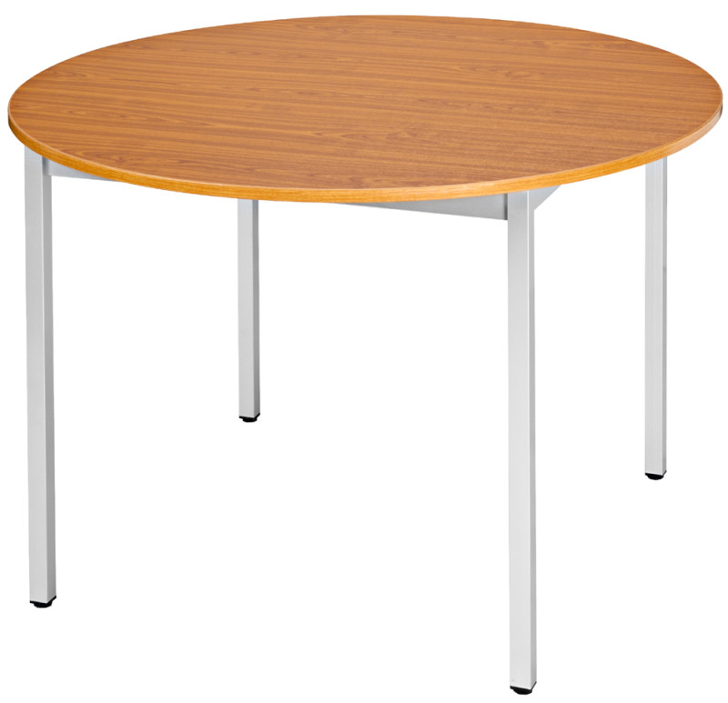 SODEMATUB Table universelle 80ROEA, rond, 800 mm, érable/alu