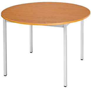 SODEMATUB Table universelle 80ROGA, rond, 800 mm, gris/alu