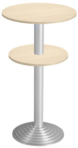 SODEMATUB Guéridon 60001EA, 600 / 500 mm, érable/alu