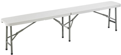 SODEMATUB Table pliante YCZ-183 en plastique, gris clair