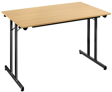 SODEMATUB Table pliante TPMU127GN, 1.200 x 700 mm, gris/noir