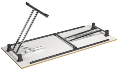 SODEMATUB Table pliante TPMU128HA, 1200 x 800 mm, hêtre/alu