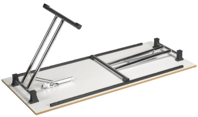 SODEMATUB Table pliante TPMU168GN, 1.600 x 800 mm, gris/noir