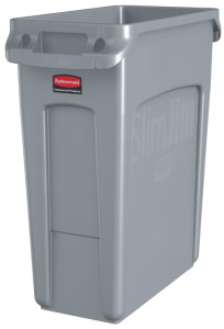 Rubbermaid Couvercle basculant Slim Jim, gris