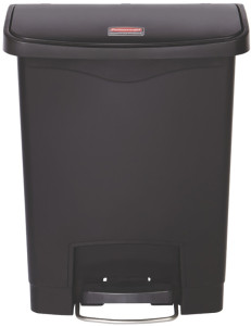 Rubbermaid Collecteur à pédale Slim Jim, 30 litres, jaune