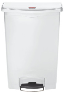 Rubbermaid Collecteur à pédale Slim Jim, 90 litres, rouge