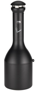 Rubbermaid Cendrier sur base Infinity Genie, rond, noir