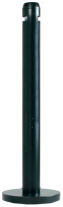 Rubbermaid Cendrier sur base Smockers' Pole, rond, noir