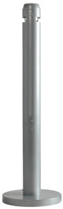 Rubbermaid Cendrier sur base Smokers' Pole, rond, argent