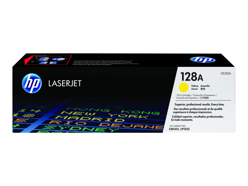 HP cartouche toner Jaune 128A pour LaserJet