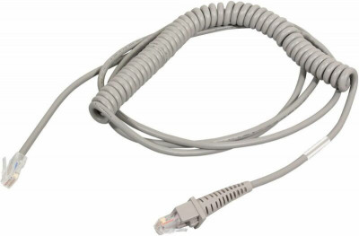 DataLogic : CAB-362 SH 4132 COILED cable RJ10 MAGELLAN AUX PORT 12