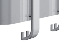 kerkmann Portemanteau mural de sécurité Arosa, gris argent,