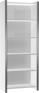 kerkmann Etagère, 4 tablettes, (L)800 mm, blanc