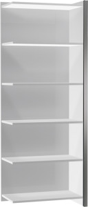 kerkmann Etagère, 4 tablettes, (L)800 mm, blanc