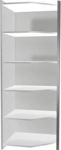 kerkmann Etagère, 4 tablettes, (L)800 mm, blanc