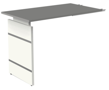 kerkmann Bureau avec piètement panneau Form 4, (L)1.800 mm,