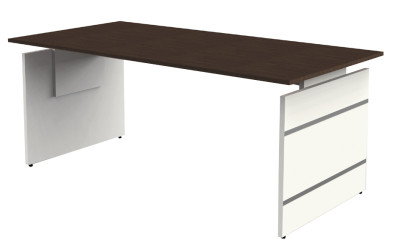 kerkmann Table annexe avec piètement panneau Form 4, blanc