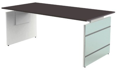 kerkmann Table annexe avec piètement panneau AVETO, blanc