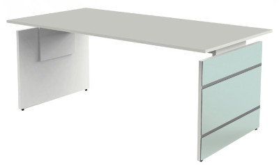 kerkmann Table annexe avec piètement panneau AVETO, blanc