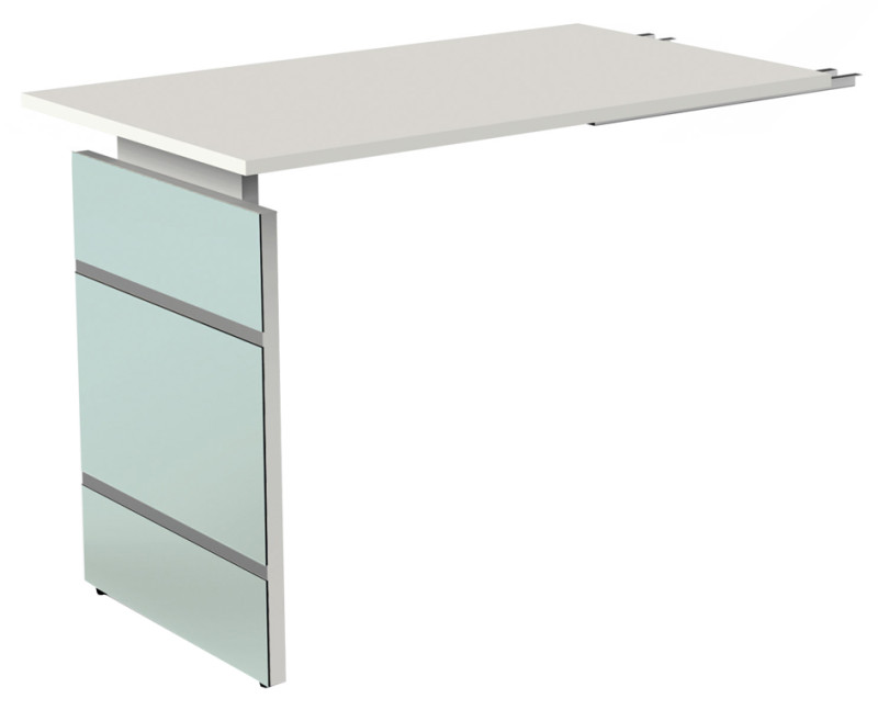 kerkmann Table annexe avec piètement panneau AVETO, blanc