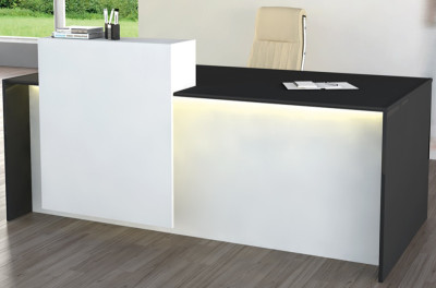 kerkmann banque d'accueil Palermo, blanc/ antracite