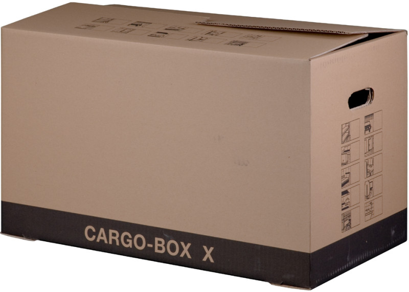 smartboxpro Cartons de déménagement CARGO-BOX XS, marron