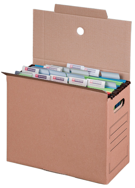 smartboxpro Collecteur de dossier suspendu, marron, (l)160mm