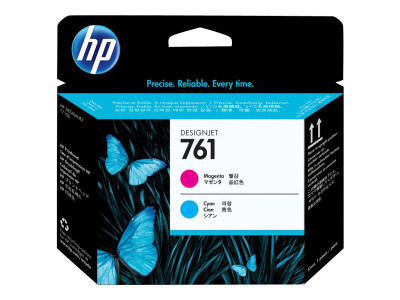 HP : PRINT HEAD NO 761 CYAN MAGENTA pour DesignJet