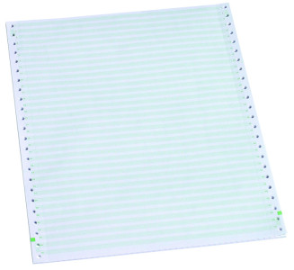 papier d'ordinateur rillprint sans fin, 380 mm x 8 « (20,32 cm)