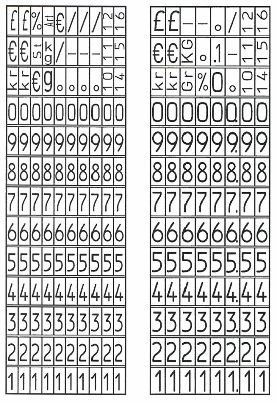 AVERY Zweckform étiqueteuse de prix, 2 lignes, 18 chiffres