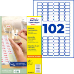 AVERY Zweckform étiquettes prix Stick+Lift,26 x 16 mm, blanc AVERY Zweckform étiquettes prix Stick+Lift,26 x 16 mm, blanc