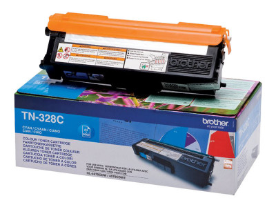 Brother : TN-328C cartouche toner CYAN haute capacit