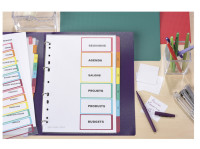 AVERY Intercalaires Readyindex, PP, 12 touches, A4