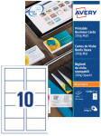 AVERY Cartes de visite Quick&Clean, 200 g/m2, blanc mat AVERY Cartes de visite Quick&Clean, 200 g/m2, blanc mat