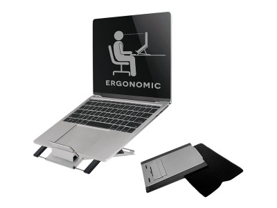 NewStar : UNIVERSAL NOTEBOOK STAND MOBILE VERSION - SILVER